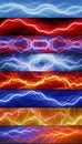 Set of lightning banners Royalty Free Stock Photo