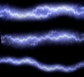 Set of lightnings, abstract electrical
