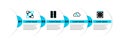 Set line ASIC Miner, Cryptocurrency cloud mining, Mining farm and Blockchain technology icon. Vector