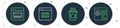 Set line Binary code, Coffee cup to go, Search engine and Browser setting icon. Vector Royalty Free Stock Photo