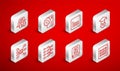 Set line Binary code, Neural network, Web developer programming, Graduation cap, Artificial intelligence AI, Chat bot Royalty Free Stock Photo