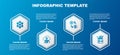 Set line Blockchain technology, Cryptocurrency cloud mining, exchange and wallet. Business infographic template. Vector