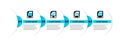 Set line BMP file document, PHP, AI and XLS icon. Vector Royalty Free Stock Photo
