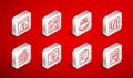 Set line Books about programming, Software, Processor with microcircuits CPU, Programming language syntax, Clipboard Royalty Free Stock Photo