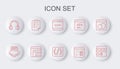 Set line Browser files, Processor, Search engine, Software, Headphones, Clipboard with checklist, and Programming