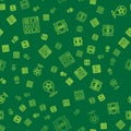 Set line Browser window, Map pointer with star and SEO optimization on seamless pattern. Vector Royalty Free Stock Photo