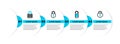Set line Castle in the shape of heart, Please do not disturb, Lock and icon. Vector