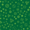 Set line Compass, Scales and Depth measurement on seamless pattern. Vector