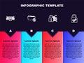 Set line Computer api interface, Folder and lock, Cyber security and Lock check mark. Business infographic template Royalty Free Stock Photo