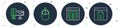 Set line Computer mouse, MySQL code, monitor screen and Software icon. Vector Royalty Free Stock Photo