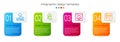 Set line Computer network, Cloud hacking, Failed access cloud storage and Loading data window. Business infographic Royalty Free Stock Photo