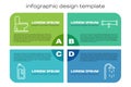 Set line Container with drain cleaner, Toilet bowl, Shower and Broken pipe with leaking water. Business infographic