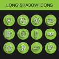 Set line CPU mining farm, Cryptocurrency coin Bitcoin, Shield Ethereum ETH, Dash, security with lock, bitcoin circle