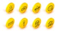 Set line Create account screen, Racing simulator cockpit, Joystick for arcade machine, Like and heart, Premium create