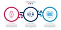 Set line Cyber security, Ethereum exchange NFT and Binary code. Business infographic template. Vector