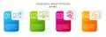 Set line Envelope, Delete envelope, Envelope with magnifying glass and Drawer with document. Business infographic