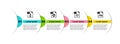 Set line EPS file document, RAW, CSS and OTF. Business infographic template. Vector Royalty Free Stock Photo