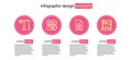 Set line File document, 3D printer, CMYK color mixing and Text icon. Vector