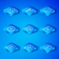 Set line Front end development, UI or UX design, Website statistic, template, Layers, RGB and CMYK color mixing, Site Royalty Free Stock Photo