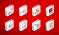 Set line FTP operation successful, UFO flying spaceship, Computer network, Server, Data, Web Hosting, Folder tree Royalty Free Stock Photo