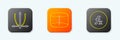 Set line Graph, schedule, chart, diagram, Geometric figure Cylinder and Function mathematical symbol icon. Vector