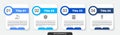 Set line Human stomach, Life insurance in hand, Clinical record and Digital thermometer. Business infographic template