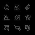 Set line icons of house repair