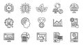AI and Data Analysis Icons Royalty Free Stock Photo