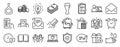 Set of line icons, such as Beer glass, Banking money, Inspiration. Vector