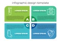 Set line Inhaler, Test tube and flask, Emergency phone call to hospital and First aid kit. Business infographic template