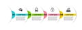 Set line Invisible or hide, Lock VPN, Castle in the shape of heart and Wifi locked. Business infographic template