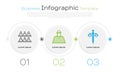 Set line Jurors, Prisoner and Scales of justice. Business infographic template. Vector