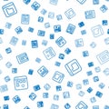 Set line Loading data window, Browser files and Server, Data report on seamless pattern. Vector