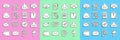 Set line Mail box, Upload inbox, Envelope and check mark, Outgoing mail, with shield, Delete envelope and icon. Vector Royalty Free Stock Photo