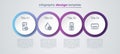 Set line Medicine bottle, Blood test and virus, and Ointment cream tube medicine. Business infographic template. Vector