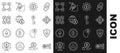 Set line Mining farm, Shield Ethereum ETH, CPU mining, Cryptocurrency coin Bitcoin, Globe and cryptocurrency, Blockchain