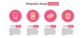 Set line Mobile with broken screen, shield, smart home and Charger icon. Vector Royalty Free Stock Photo