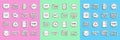 Set line Monitor, mobile, tablet, Web and graphic design, development, UI UX, Front end and Website statistic icon Royalty Free Stock Photo