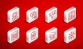 Set line Neural network, Artificial intelligence robot, Funnel filter, Cloud database, Robot setting, AI and Computer Royalty Free Stock Photo