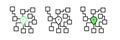 Set line Neural network icon isolated on white background. Artificial intelligence AI. Vector