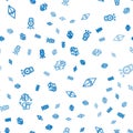 Set line NFT Digital crypto art, Ethereum ETH and Cyber security on seamless pattern. Vector
