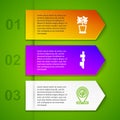 Set line Plant in pot, Standalone sensor, Location tree and Chicken farm camera. Business infographic template. Vector Royalty Free Stock Photo