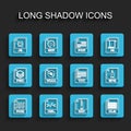 Set line PNG file document, XSL, JS, ZIP, XLS, WMA, EPS and TXT icon. Vector Royalty Free Stock Photo