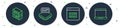 Set line Processor, Binary code, Computer and Laptop icon. Vector Royalty Free Stock Photo