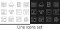 Set line Processor, Page with a 404 error, Mobile Apps, Debugging, Loading data window, MySQL code, Software and Web