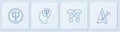 Set line Psychology, Psi, Question mark, and Metronome with pendulum. White square button. Vector Royalty Free Stock Photo