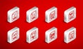 Set line RAW file document, CSS, PNG, MOV, DOC, MP3, JS and icon. Vector Royalty Free Stock Photo