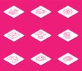 Set line Robot, Broken robot, User manual, Computer api interface, setting, Remote control and low battery charge icon Royalty Free Stock Photo