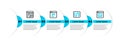 Set line Search engine, Programming language syntax, Page with 404 error and Software icon. Vector Royalty Free Stock Photo