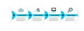 Set line Search location, Computer network, Cloud with moon and stars and mail server icon. Vector